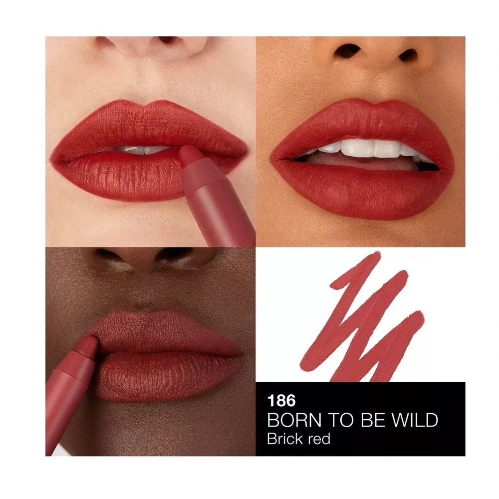 NARS Powermatte High-Intensity Lip Pencil Born To Be Wild 186 Brick Red Matte